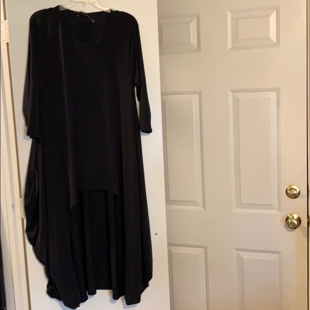 Black high low top